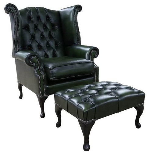 Wing real leather armchair - real,