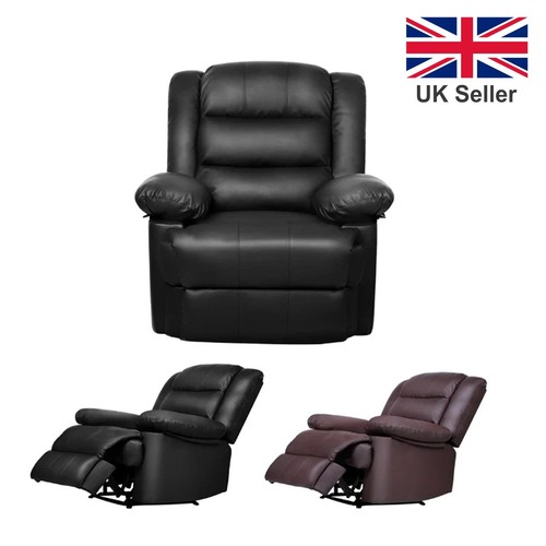 Manual leather recliner - manual,