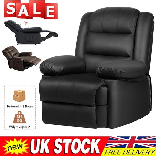 Recliner armchair leather - recliner, pu