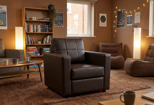 City plus leather armchair - city,