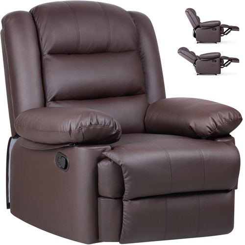 Manual recliner armchair - armchair, pu