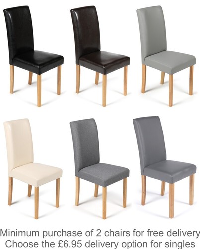 Dining chairs faux leather - chairs,