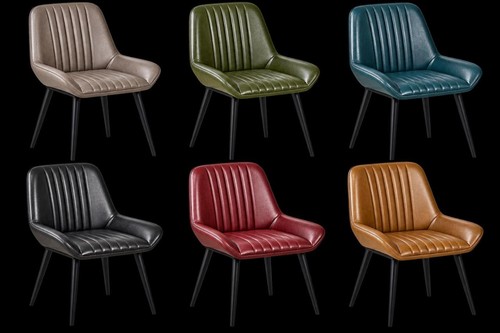 Leather dining chair - leather,