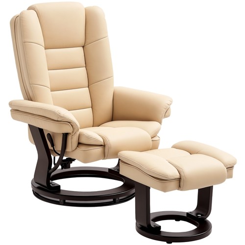 Homcom swivel manual recliner - swivel,