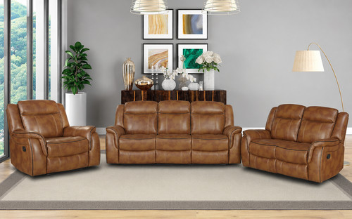 Tan brown leather gel - tan, recliner