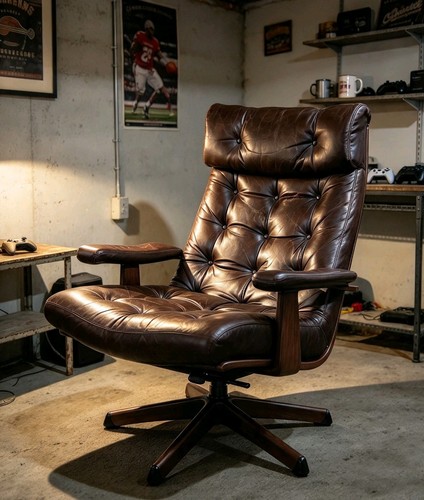 Chesterfield brown leather - chesterfield,