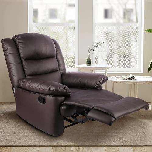 Recliner armchair leather - pu,