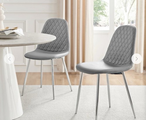 Grey faux leather - faux,