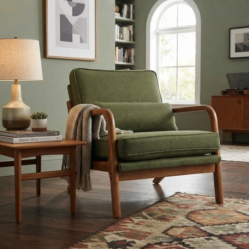 Chic upholstered mid century - chic,