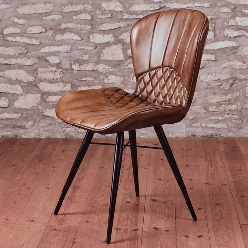 Tan brown real hide leather - brown,