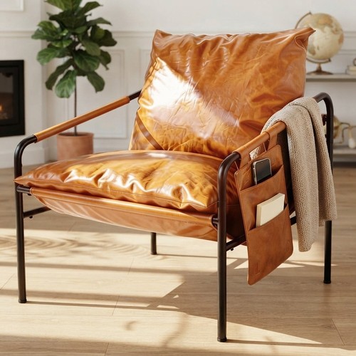 Elegant modern faux leather - faux,