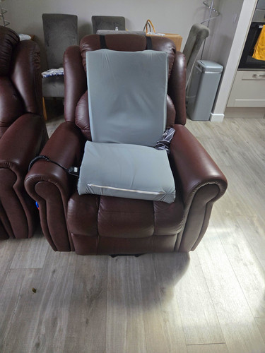 Brown leather recliner chair - brown,