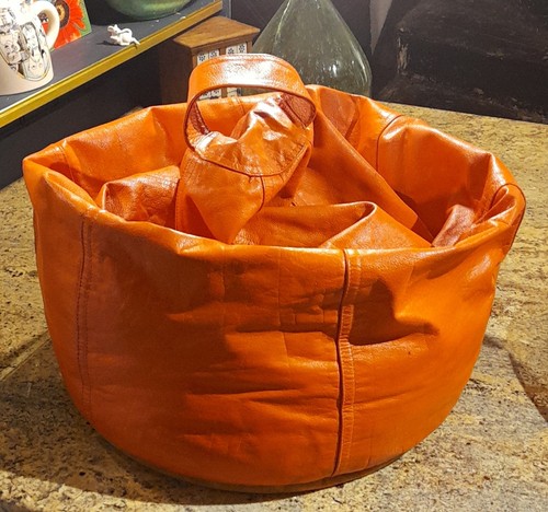 Mulberry orange leather round - orange,