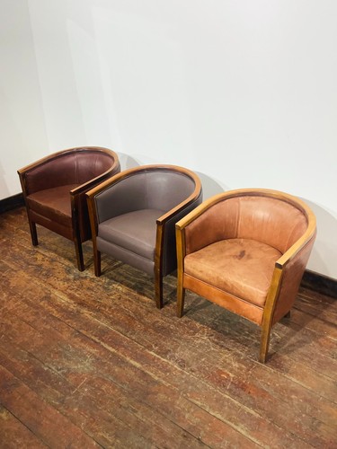 Set real leather tub - set, of