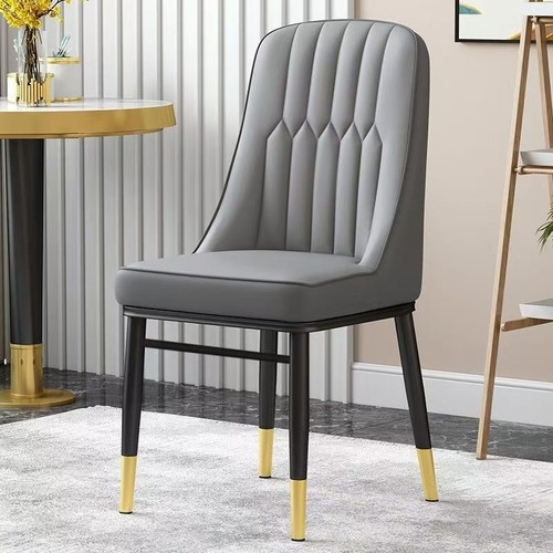 Dining chairs set leather - 4,