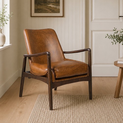 Tan brown genuine real hide - genuine,